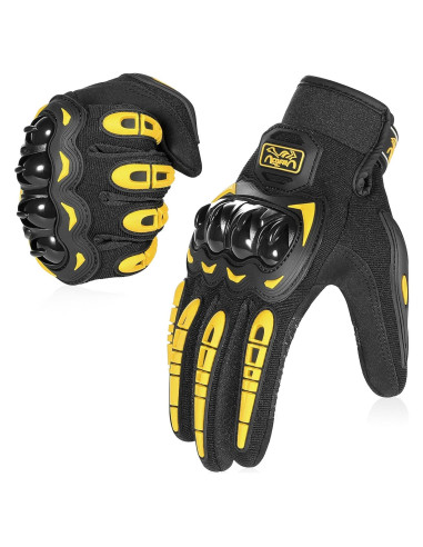 Guantes de Motocicleta COFIT XXL Amarillo Transpirables
