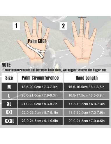 Guantes de Motocicleta COFIT XXL Amarillo Transpirables