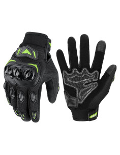 Guantes de Motocicleta KEMIMOTO XXL Transpirables Verde