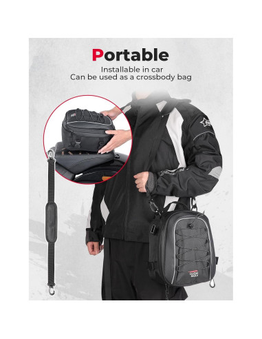 Bolsa de Cola KEMIMOTO para Motocicleta 7-14L Impermeable