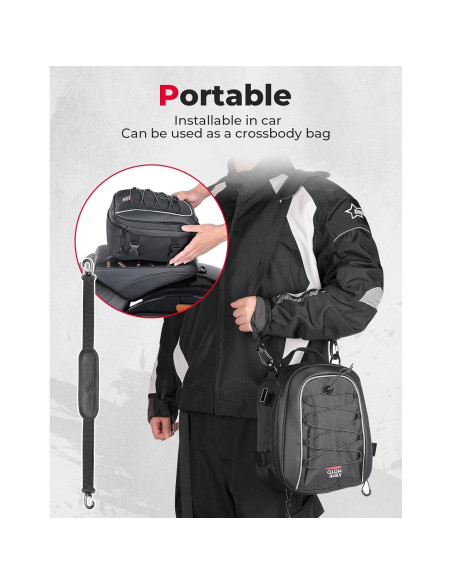 Bolsa de Cola KEMIMOTO para Motocicleta 7-14L Impermeable