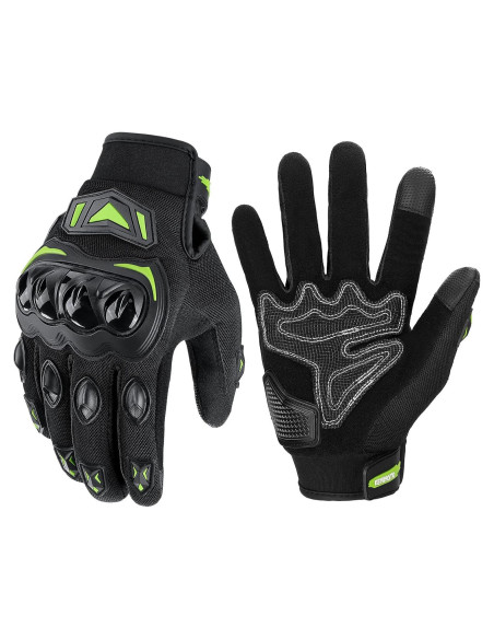 Guantes de Motocicleta KEMIMOTO XXL Verde Transpirables