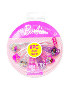 Clips de Cabello LUV HER Barbie Niñas 8 Piezas Multicolor