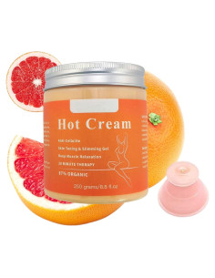 Crema Anticelulitis Caliente Orgánica Elitzia 250g - Quemadora de Grasa