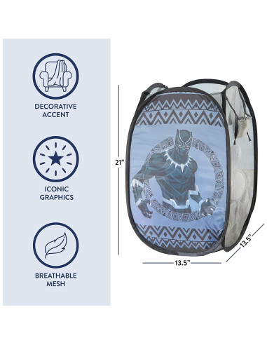 Cesto Plegable Idea Nuova Pantera Negra 21.5L con Asas