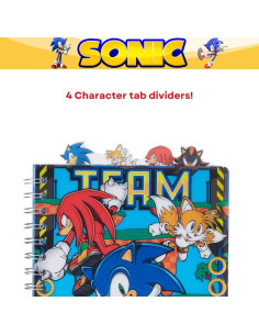 Cuaderno Sonic Diseños Innovadores 96 Páginas Rayadas 2