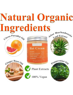 Crema Anticelulitis Caliente Orgánica Elitzia 250g - Quemadora de Grasa 2