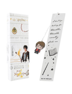 Marcador de Metal Harry Potter con Encanto Snitch Dorada