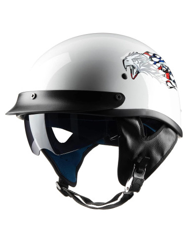 Casco Abierto ILM 210V Grande Águila para Motocicleta