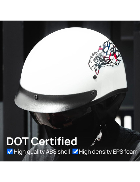 Casco Abierto ILM 210V Grande Águila para Motocicleta