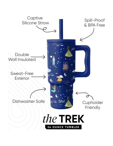 Taza Trek Simple Modern 24 oz con Asa y Tapa Silicona