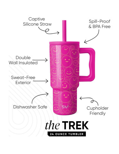 Taza Simple Modern Kids 710 ml con Asa y Tapa de Pajita