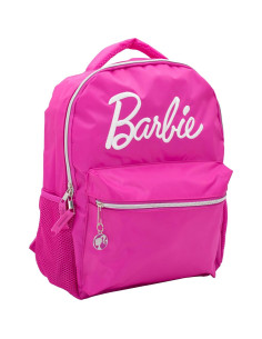 Mochila Escolar Barbie Rosa 40.6 cm con Logo Bordado 2