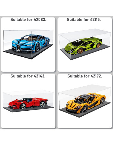 Caja de Exhibición Acrílica Choowin 60x30x20 cm para Lego