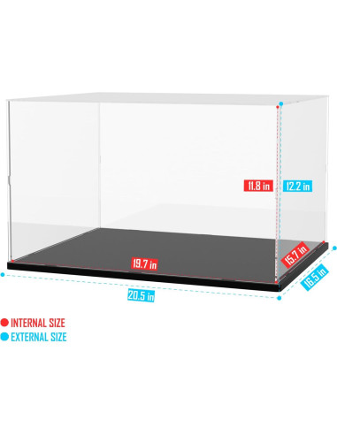 Caja de Exhibición Acrílica Choowin 50x40x30 cm para Lego