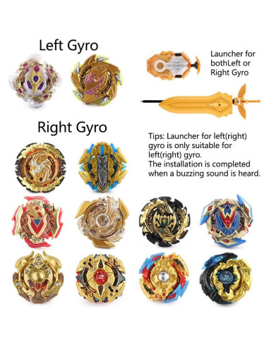 Set de Juguete Bey Battling Top Burst 12 Giros 2 Lanzadores