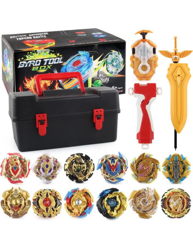 Set de Juguete Bey Battling Top Burst 12 Giros 2 Lanzadores