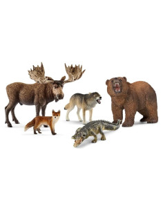 Set de Animales del Bosque Schleich 5 Figuras Realistas