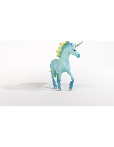 Unicornio Malvavisco Schleich 70722 Azul y Verde 13.7 cm