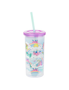 Vaso Frío My Little Pony 591 ml con Tapa y Pajilla