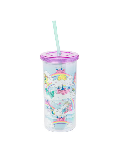 Vaso Frío My Little Pony 591 ml con Tapa y Pajilla