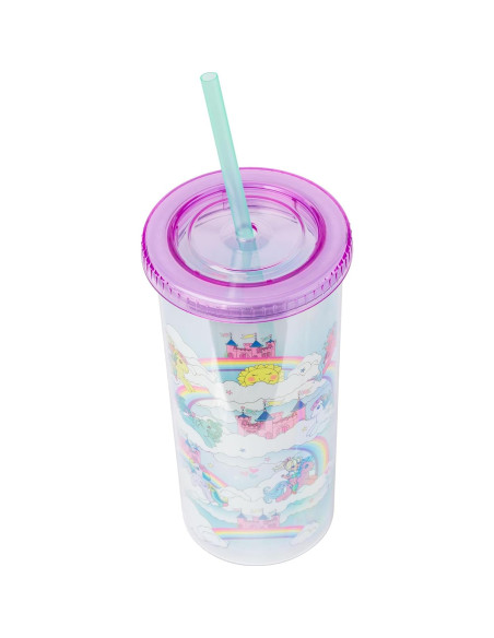 Vaso Frío My Little Pony 591 ml con Tapa y Pajilla