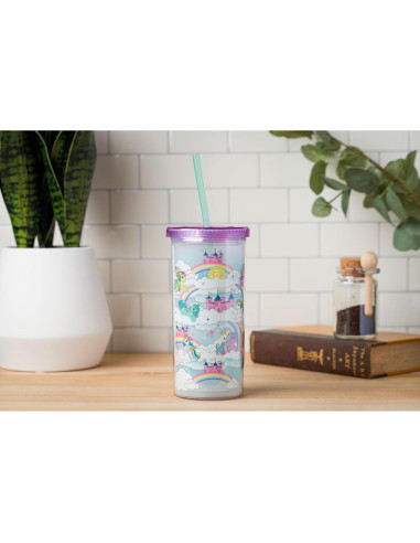 Vaso Frío My Little Pony 591 ml con Tapa y Pajilla