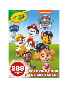 Libro para Colorear Crayola PAW Patrol 288 Páginas con Stickers 2