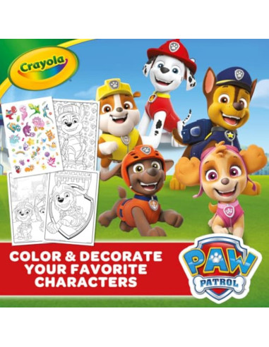 Libro para Colorear Crayola PAW Patrol 288 Páginas con Stickers
