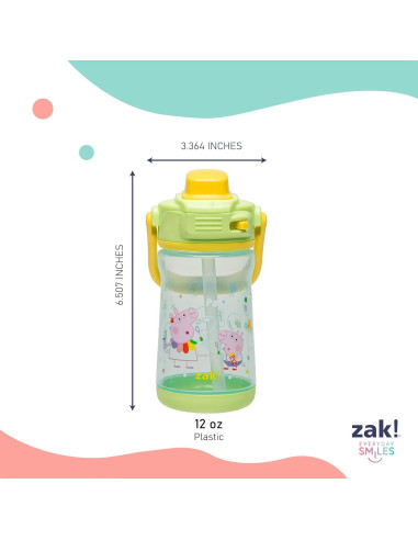 Botella de Agua Infantil Zak Designs Peppa Pig 355ml