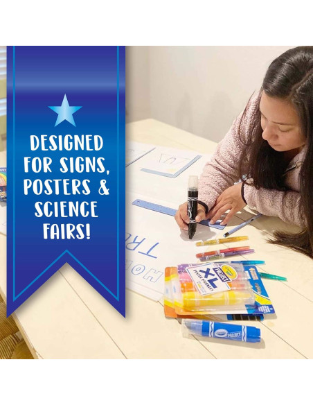 Marcadores de Póster XL Crayola 4 Colores Clásicos Marcadores de Póster XL Crayola 4 Colores Clásicos