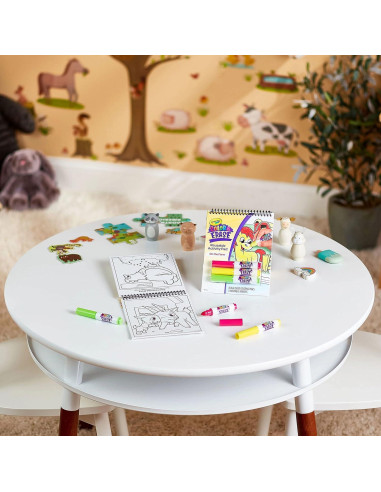 Bloc de Actividades Reutilizable Crayola Granja 8 Páginas 3+