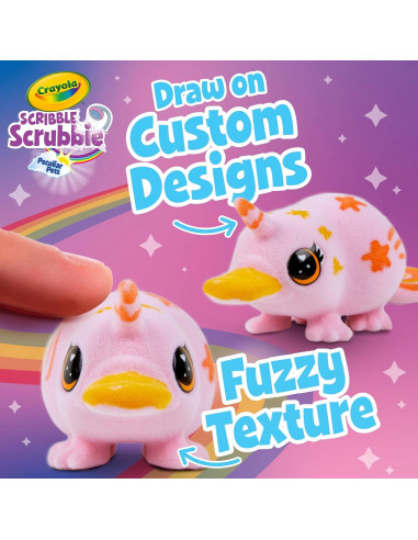 Conjunto de Baño Arcoíris Crayola Scribble Scrubbie 4 Mascotas