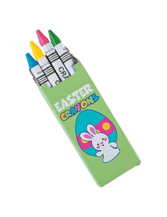 Crayones Pastel Fun Express para Pascua - 24 Cajas de 4 Crayones