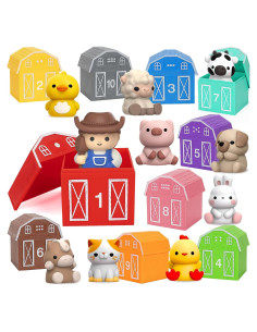 Juguetes de Aprendizaje Aigybobo 20 Piezas Animales Granja