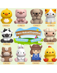 Juguetes de Aprendizaje Aigybobo 20 Piezas Animales Granja 2