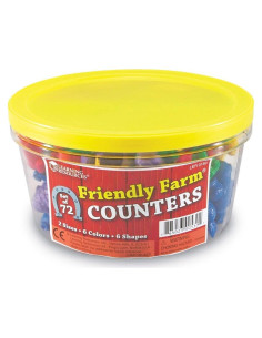 Contadores de Animales de Granja Learning Resources - 72 Piezas
