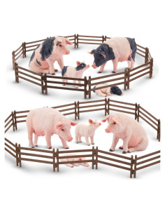 Conjunto de Figuras de Cerdo Realistas Toymany 32PCS