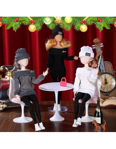 Geyoga Ropa de Muñeca 12 Pcs 30,48 cm Accesorios