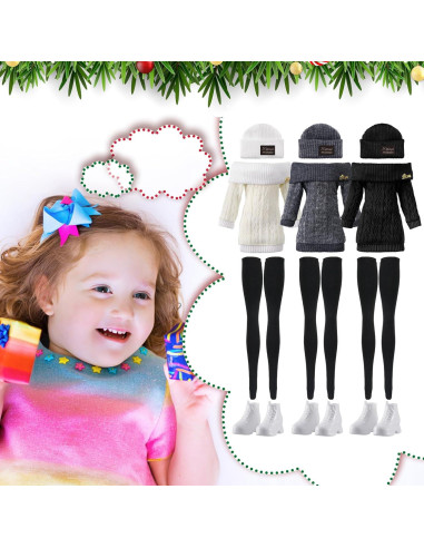 Geyoga Ropa de Muñeca 12 Pcs 30,48 cm Accesorios