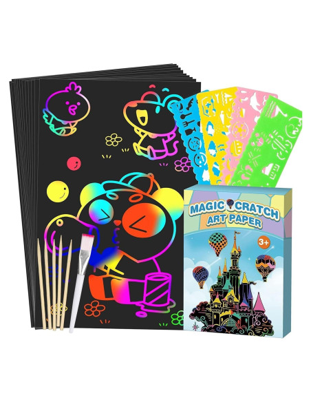 Conjunto de Arte Rascable Smasiagon 60 Piezas para Niños