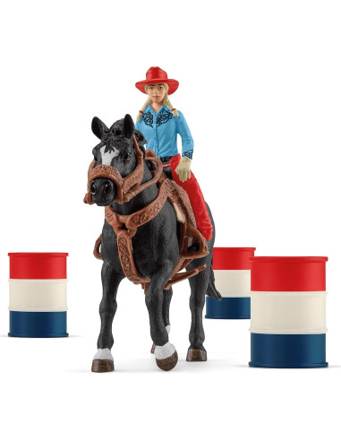 Set de Carreras de Barriles Schleich - 7 Piezas para Niños
