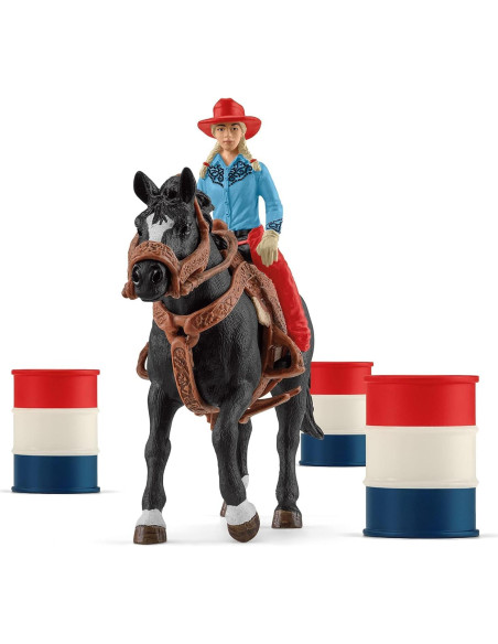 Set de Carreras de Barriles Schleich - 7 Piezas para Niños