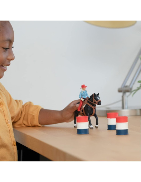 Set de Carreras de Barriles Schleich - 7 Piezas para Niños
