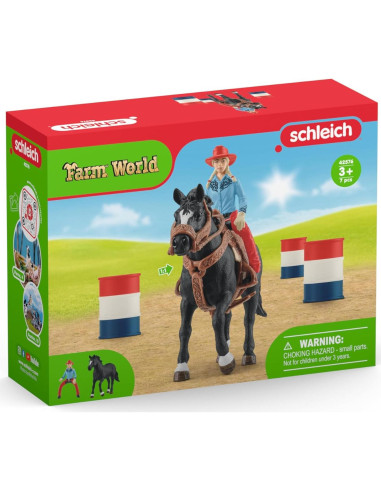 Set de Carreras de Barriles Schleich - 7 Piezas para Niños