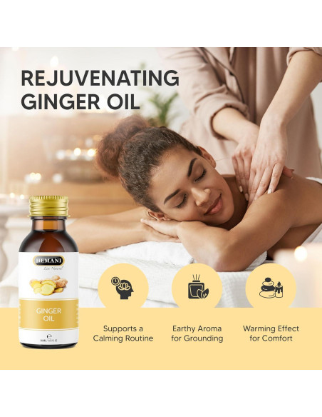 Aceite de Jengibre Hemani 30ml - Puro y Natural, Aromaterapia