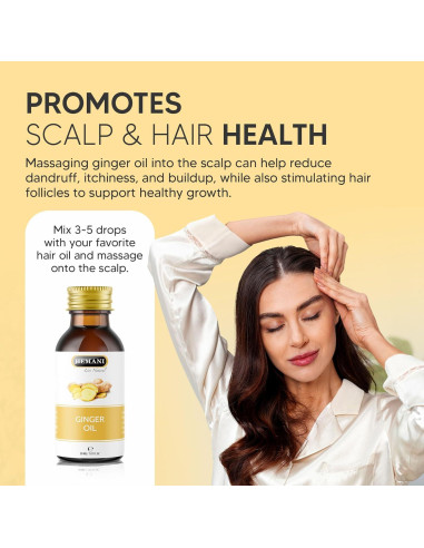 Aceite de Jengibre Hemani 30ml - Puro y Natural, Aromaterapia