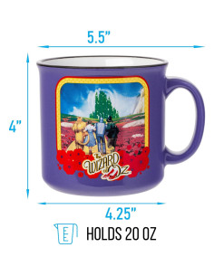 Taza Cerámica Silver Buffalo El Mago de Oz 591 ml Morada 2