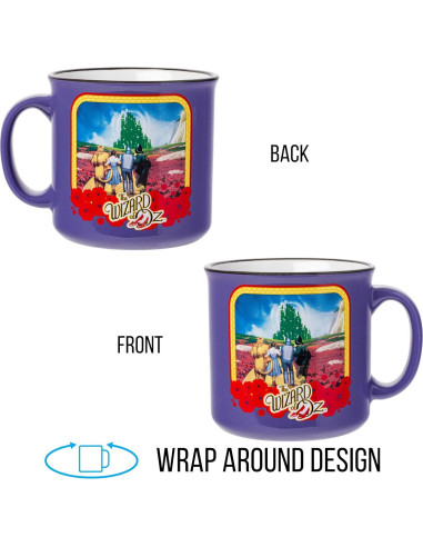 Taza Cerámica Silver Buffalo El Mago de Oz 591 ml Morada