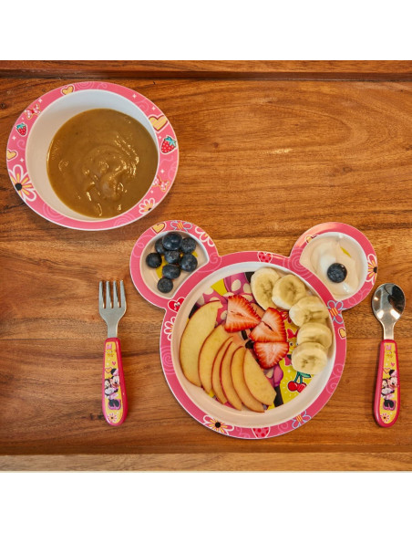 Set de vajilla Minnie Mouse 4 piezas - Apto microondas